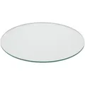 Produktbild: Relaxdays Glasplatte, Transparent, Glas, Rund, 50x0.8x50 cm, Esszimmer, Tische, Esstische, Tischsysteme, Tischplatte