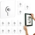 Produktbild: 40 Stück Bilderhaken Selbstklebend, Transparent Klebehaken Bilder Ohne Bohren, Klebenägel Wand für Bilder Aufhängen, Fotos, Poster und Dekorative Gemälde, Max. 5 kg