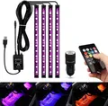 Produktbild: Auto LED Innenbeleuchtung mit Fernbedienung 4 Streifen USB Anschluss