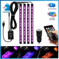 Produktbild: LED Innenbeleuchtung Auto mit Fernbedienung Musikmodus Schwanenhals USB Leuchte