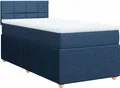 Produktbild: vidaXL Boxspringbett mit Matratze Blau 90x190 cm Stoff