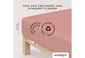 Produktbild: Schlafgut Spannbettlaken PURE Bio-Baumwolle mit Elasthan, dehnbar blickdicht, straff, Bettlaken, Jersey, Gummizug: rundum, (1 Stück), PREMIUM Laken für Matratzen bis 30cm Höhe, in 90x200, 140x200, 180x200