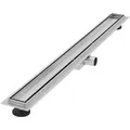 Produktbild: Luxebath - Duschrinne 90cm 2in1, Befliesbar, Extra Flach, Edelstahl, Silber, Doppelseitige Bodenablauf, Komplettset Bodenbefestigung, Duschablauf, Siphon Mit Geruchsstop, Haarsieb, Ablaufrinne Dusche