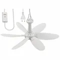 Produktbild: Sichler Mobiler Decken-Ventilator mit 6 Flügeln, Timer, Aufhänger, 43 cm, 7 W