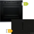 Produktbild: Bosch HBD676FH86 - Backofen & Induktionskochfeld mit Dunstabzug mit 5 Jahre Garantie, HBG278BB3 & PVS811B16E, Rahmenlos aufliegend, 80 cm