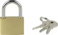 Produktbild: Brüder Mannesmann M 413-25 Vorhängeschloss 25mm verschieden schließend Goldgelb Schlüsselschloss
