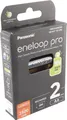 Produktbild: 1x2 Panasonic Eneloop Pro Mignon 2500mAh AA Ni-MH BK-3HCDE/2BE