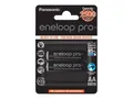 Produktbild: Panasonic ENELOOP Pro BK-3HCDE/2BE Akkus, 2500 mAh, 500 (2xAA) | Panasonic