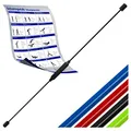 Produktbild: Sport-Tec Schwingstab für Tiefenmuskulatur, Schwungstab für Vibrationstraining flexibel inkl. Übungsposter, 160 cm