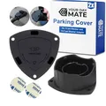 Produktbild: Parking Cover für Anhänger, 2 Pack, in Schwarz, für 13-pol Stecker und 13 auf 7 pol Adapter, zum Ankleben oder Anschrauben, Anhänger Steckerhalter, Hänger Steckerhalterung, Halter Anhängerstecker