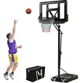 Produktbild: COSTWAY Basketballständer 245-305 cm höhenverstellbar Basketballkorb Basketballanlage mit 2 Rädern