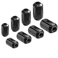 Produktbild: Aiqeer 8 Stück Ferrite Ring Cores Set, Ferrit Ringkern Cable-Clip, RFI EMI Entstörfilter Ferritfilter, Klappferrit Ferritkern (5 mm, 7 mm, 9 mm, 13 mm Innendurchmesser)