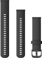 Produktbild: Garmin Ersatzarmband 20mm Silikon Schwarz/Metallteilen