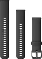Produktbild: Garmin Ersatzarmband 20mm Silikon Schwarz/Metallteilen 
