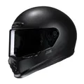 Produktbild: Helm HJC V10 Semi Flat Black Gr. S schwarz matt Retro Motorradhelm Integralhelm