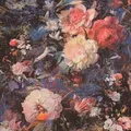 Produktbild: Bricoflor Blumentapete mit Glitzer Vliestapete mit Blumen Bunt Im Gemälde Stil ausgefallene Mustertapete für Wohnzimmer