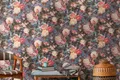 Produktbild: Vliestapete 38821-1 Blumen Glitzer Schwarz Rot A.S. Creation (4,67€/1qm)