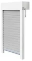 Produktbild: Schellenberg 39062 Aufsatzrollladen-Set für Fenster, Rollladensystem Mini, PVC, 100 x 120 cm, weiß/grau, kürzbar in Höhe, Breite, inkl. EPS-Dämmung und Zubehör für die Selbstmontage
