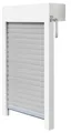 Produktbild: Schellenberg Aufsatzrollladen-Set für Fenster, 100 x120 cm, weiß/grau