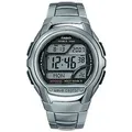 Produktbild: Funkchronograph CASIO FUNK, silber (silberfarben), Armbanduhren, Herren, Quarzuhr, Armbanduhr, Herrenuhr, Funkuhr, Digitaluhr, Resinarmband