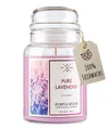 Produktbild: Purple River Große Duftkerze im Glas mit Deckel | Pure Lavender | Duftkerze Lavendel | Kerzen lange Brenndauer | Sojawachskerze | Raumduft für Zuhause
