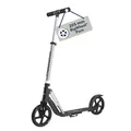 Produktbild: HUDORA BigWheel Pure Scooter I Stabiler Aluminium-Roller mit Ständer I Höhenverstellbarer & zusammenklappbarer Cityroller für bis zu 100kg I Tretroller für Jugendliche und Erwachsene schwarz