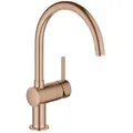Produktbild: Grohe Minta Spültisch-Einhebelmischer 32917DL0 warm sunset gebürstet, schwenkbarer Rohrauslauf, C-Auslauf