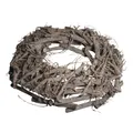 Produktbild: Weidenkranz weiß gewischt 40cm ø, Höhe 8cm Türkranz Tischkranz Deko Holz Kranz