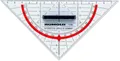 Produktbild: Rumold Geodreieck Geometrie-Dreieck 16 cm Kunststoff mit abnehmbaren Griff