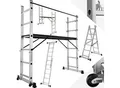 Produktbild: tectake® Aluminium Multigerüst, 4 in 1, stabil, Belastbarkeit 150 kg