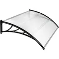 Produktbild: Tectake Vordach  In Bogenform Wetterfest  93 x 150 x 0 50 cm Transparent