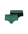 Produktbild: FALKE Damen Hipster-Höschen Daily Comfort Multipack W Bhp Baumwolle atmungsaktiv 2 Stück, Mehrfarbig Black Green 0060, XXL