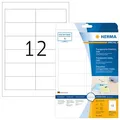 Produktbild: HERMA Folienetiketten 4682 transparent 97,0 x 42,3 mm, 25 Blatt