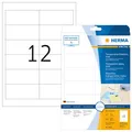Produktbild: Herma Etiketten transparent 96,5x42,3 mm Folie matt 300 St.