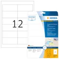 Produktbild: HERMA Folienetiketten 4682 transparent 97,0 x 42,3 mm, 25 Blatt