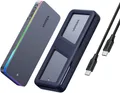 Produktbild: UGREEN 20Gbps Dual Protocol M.2 NVME and SATA SSD Case RGB USB3.2 Gen2x2 Compatible with M.2 M-Key(N