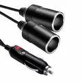 Produktbild: O32C 12V/24V Zigarettenanzünder Verteiler 2 Fach KFZ Steckdose 20A Überlastschut