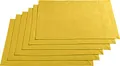 Produktbild: REDBEST Tischset, Platzset, Untersetzer Uni 6er-Pack Seattle, 100% Baumwolle gelb Größe 30x45 cm - Robustes, glattes Gewebe, mit hochwertigem Kuvertsaum
