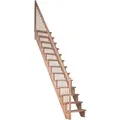 Produktbild: Dolle Raumspartreppe Lyon Buche Holzgeländer 75 cm gerade FSC®