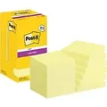 Produktbild: Post-it Super Sticky Haftnotizen Quadratisch 76 x 76 mm Blanko Gelb 654-SSCY-P8+4 90 Blatt Vorteilspack 8 + 4 Gratis