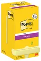 Produktbild: Post-it Super Sticky Notes Haftnotizen 76 x 76 mm 8+4 gelb 12 Blöcke á 90 Blatt