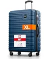 Produktbild: Travely Polycarbonat Koffer Groß 77cm XL - 100L Innenvolumen - 158cm Gurtmaß, sehr robuster Hartschalenkoffer mit sanften Rollen & TSA Schloss, Reisekoffer, Handgepäck Koffer, Reisekoffer mit Rollen