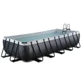 Produktbild: EXIT Black Leather Pool 540x250x100cm mit Filterpumpe - schwarz