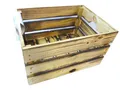 Produktbild: Holzkiste Obstkiste Weinkiste geflammt - L:40xB:30xH:23 cm