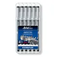 Produktbild: STAEDTLER Fineliner pigment liner, schwarz, Set mit 6 Linienbreiten, Promotion 4 + 2 gratis, hohe Qualität Made in Germany, Pigmenttinte, dokumentenecht, lichtbeständig, 308 SB6P