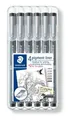 Produktbild: STAEDTLER Fineliner 308 SB6P Pigment-Liner sort 0,05/0,1/0,2/0,3/0,5/0,8, dokumentenecht