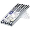 Produktbild: STAEDTLER Finliner 308 SB6P schwarz 6 St./Pack