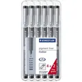 Produktbild: STAEDTLER Pigmentliner, schwarz, 4+2 GRATIS Etui