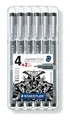 Produktbild: STAEDTLER® pigment liner 308 Fineliner, Box mit 6 pigment liner schwarz in