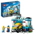 Produktbild: LEGO 60362 City Autowaschanlage, Set mit Spielzeugauto für Kinder ab 6 Jahren, Jungen & Mädchen, funktionierende Wasch-Elemente und 2 Minifiguren, Fahrzeugset, kleine Geschenk-Idee